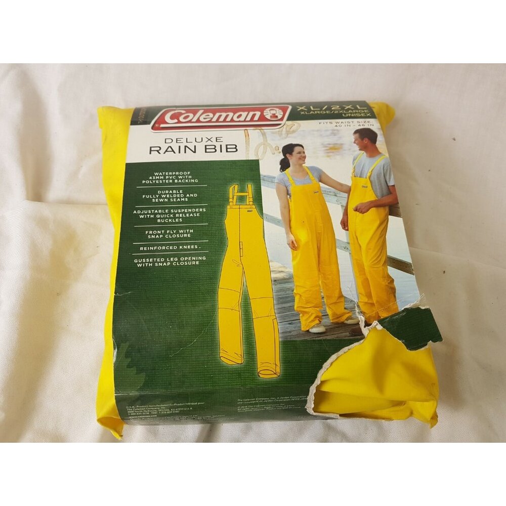 Coleman 2000008814 Apparel Bib DLX Yellow Xl/2Xl  size 40 - 46